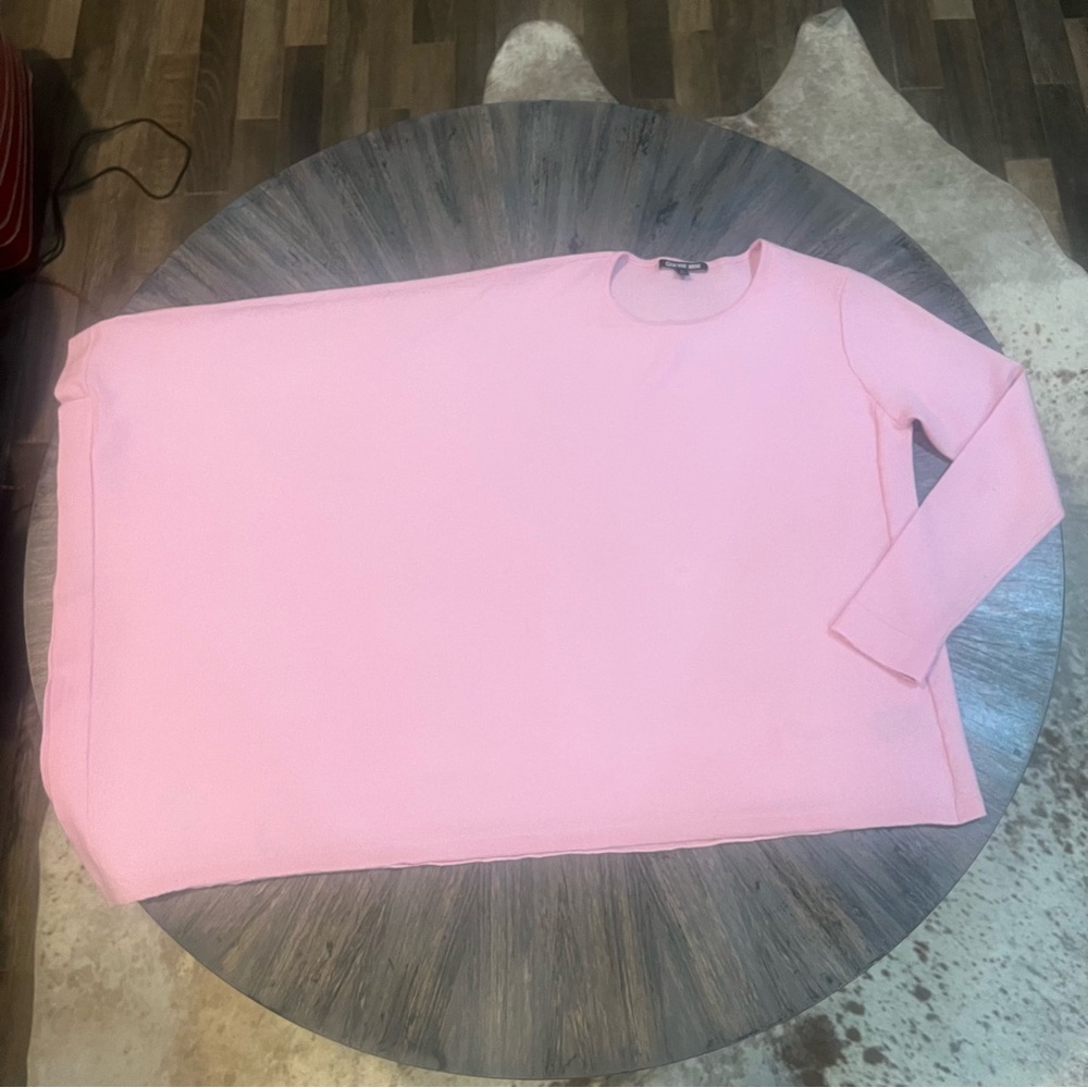 Gianni Bini Soft Pink Knit Top | 100% Wool | Large - Picture 5 of 11